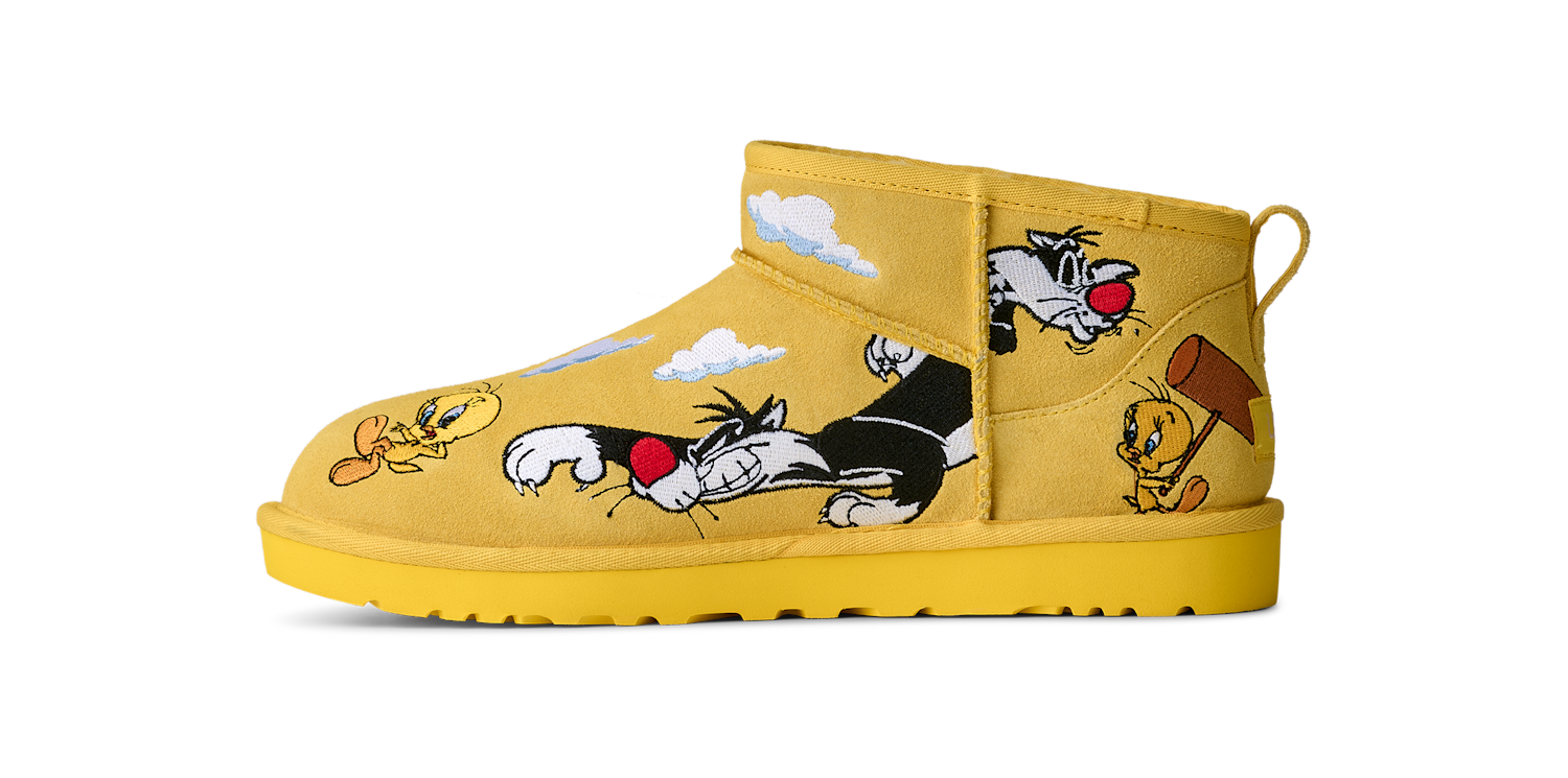 UGG Classic Ultra Mini Boot Palace x Looney Tunes Yellow