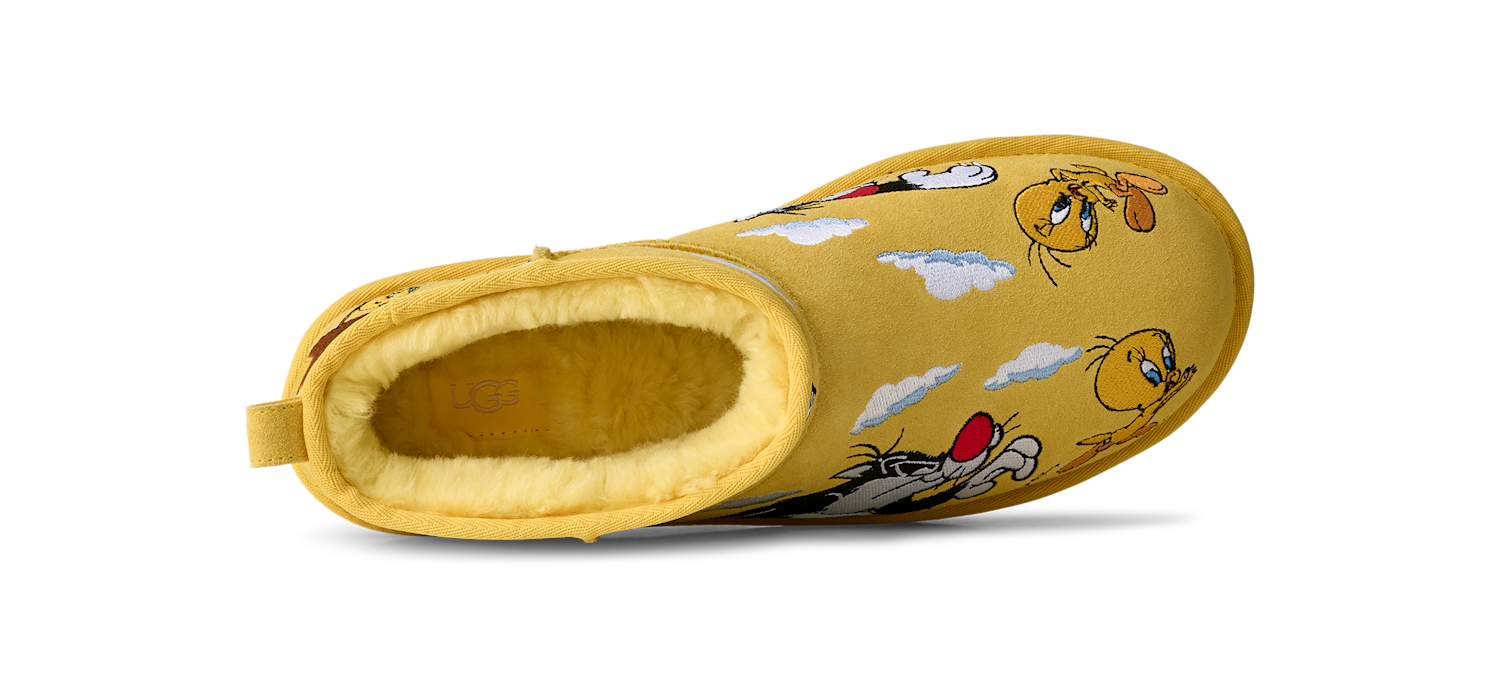 UGG Classic Ultra Mini Boot Palace x Looney Tunes Yellow