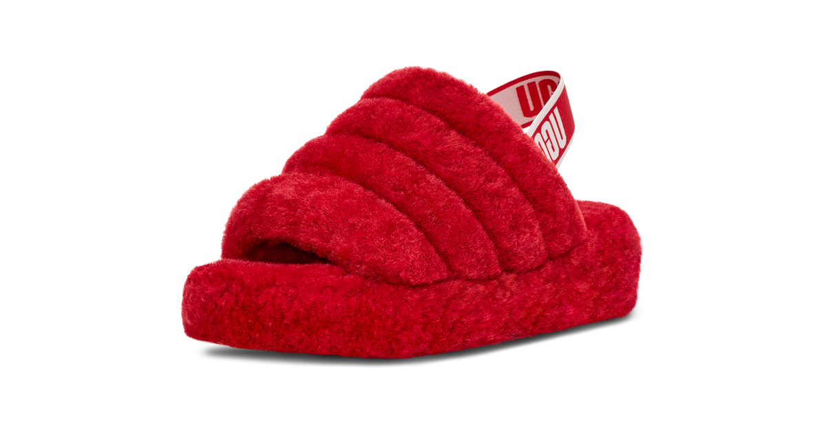 UGG Fluff Yeah Slide Ribbon Red