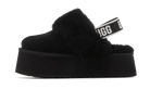 UGG Funkette Slipper Black, Black/Black/White (1113474-BLK)