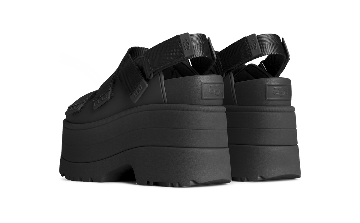 UGG GoldenRise Platform Sandals Black