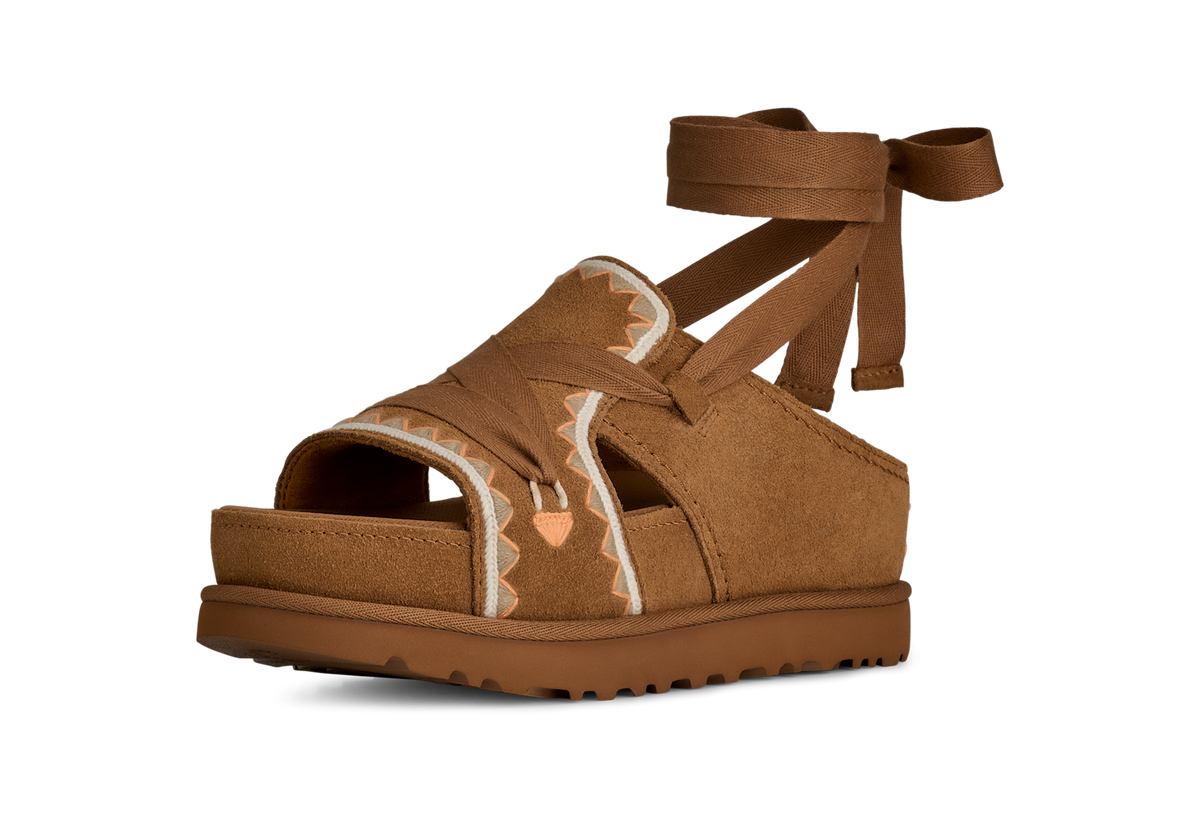 UGG Goldenstar Hi Artistitch Slide Chestnut Multi
