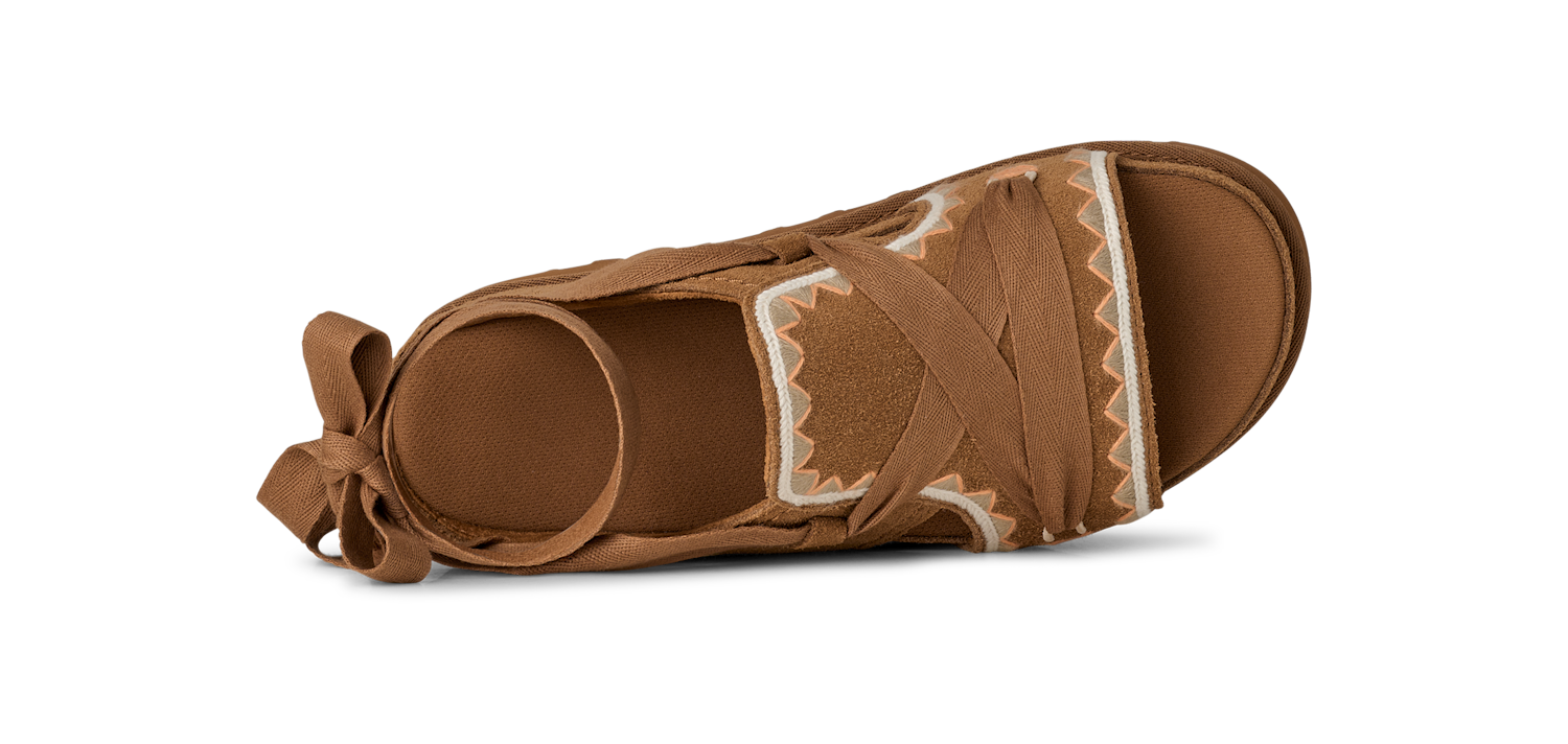 UGG Goldenstar Hi Artistitch Slide Chestnut Multi