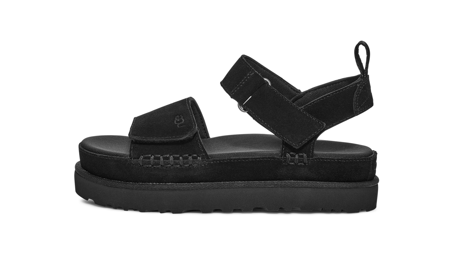 UGG Goldenstar Platform Sandal Black, Black (1136783-BLK)