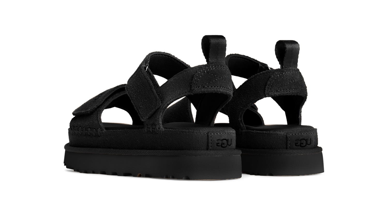 UGG Goldenstar Platform Sandal Black, Black (1136783-BLK)