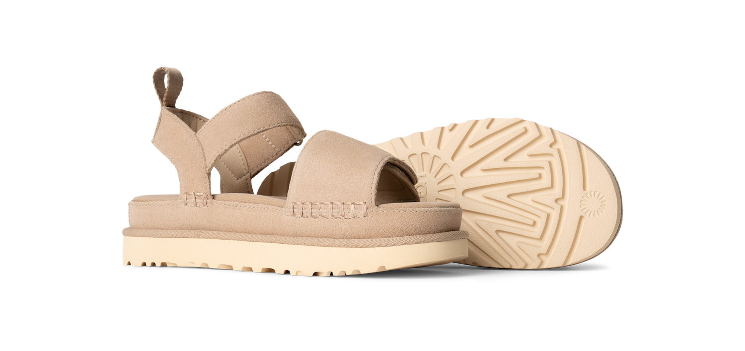 UGG Goldenstar Platform Sandal Sand, Sand (1136783-SAN)