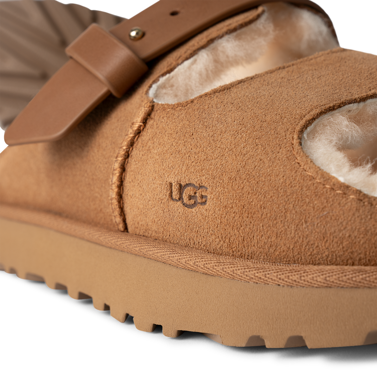 UGG Greenport Strap Slide Chestnut, Chestnut (1167611-CHE)