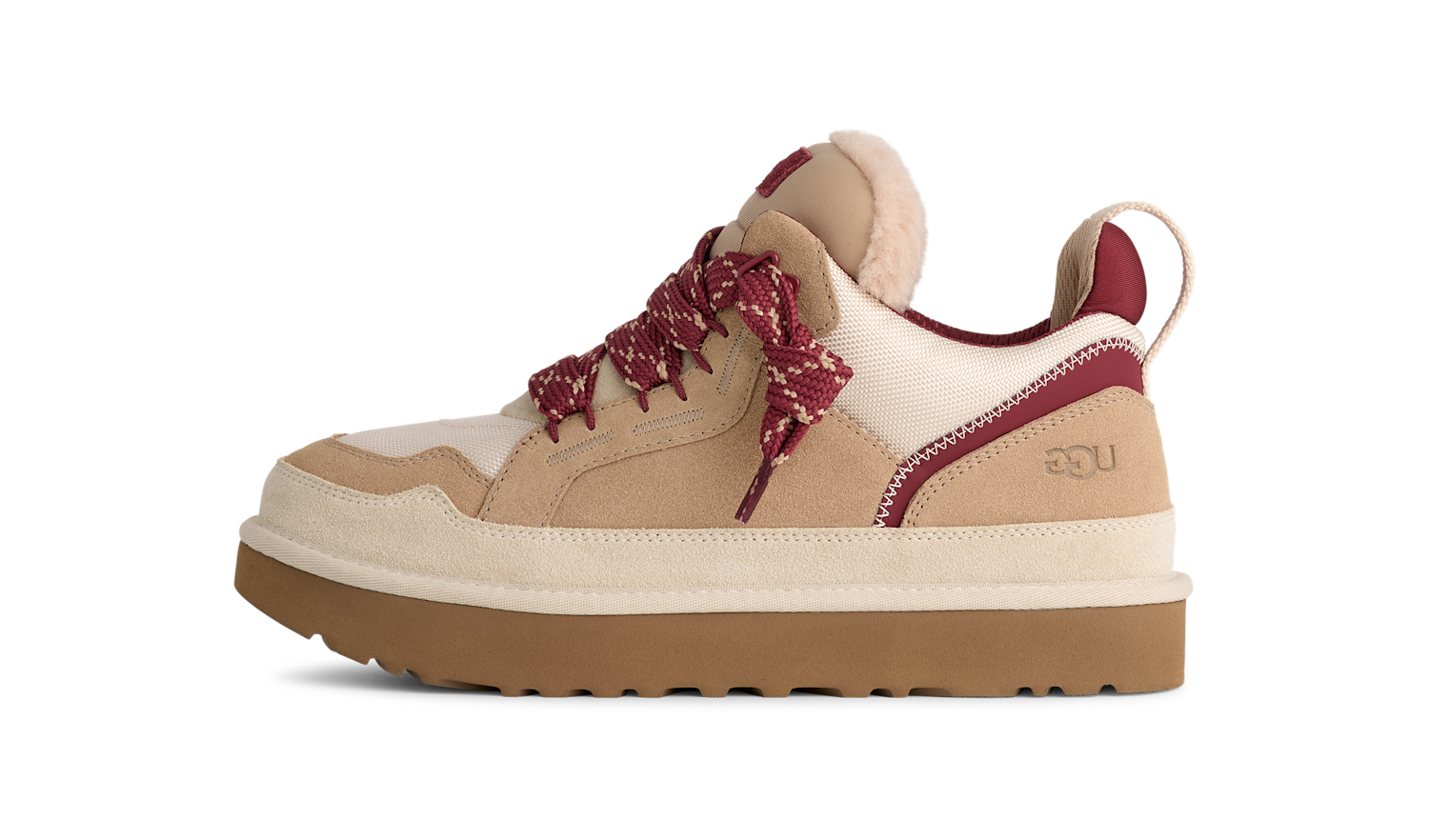 UGG Lowmel Driftwood Biking Red, Driftwood/Biking Red (1170750-DWD)