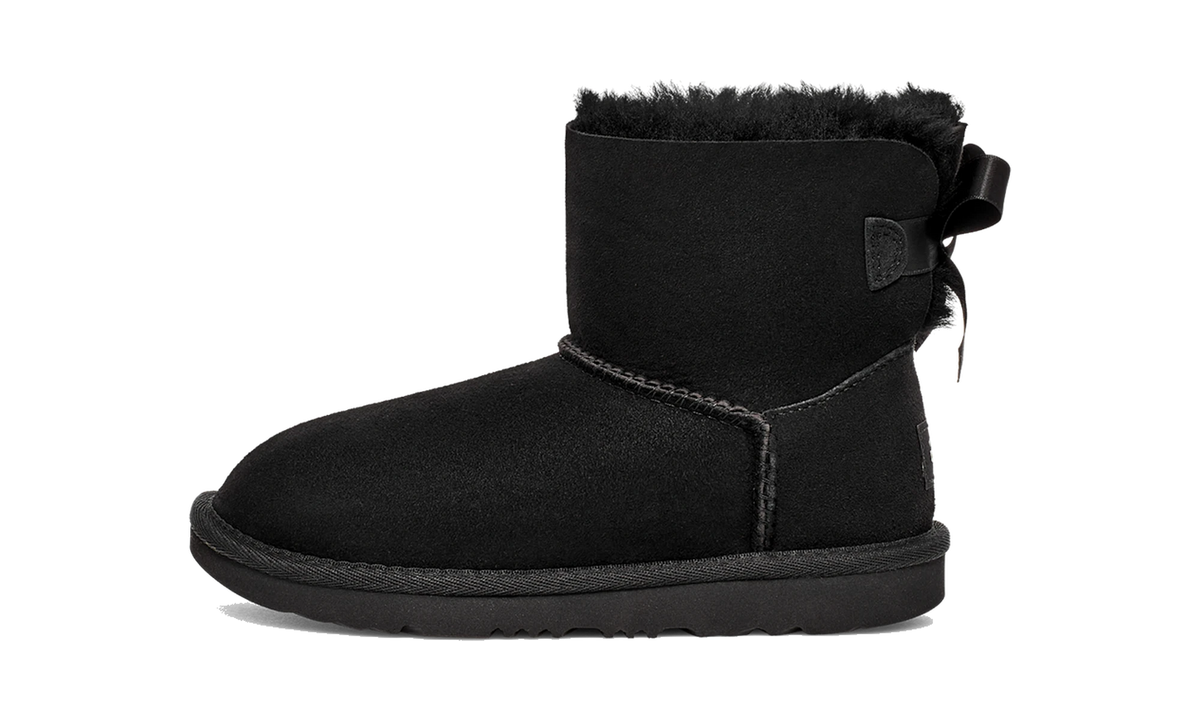 UGG Mini Bailey Bow II Boot Black (Kids)