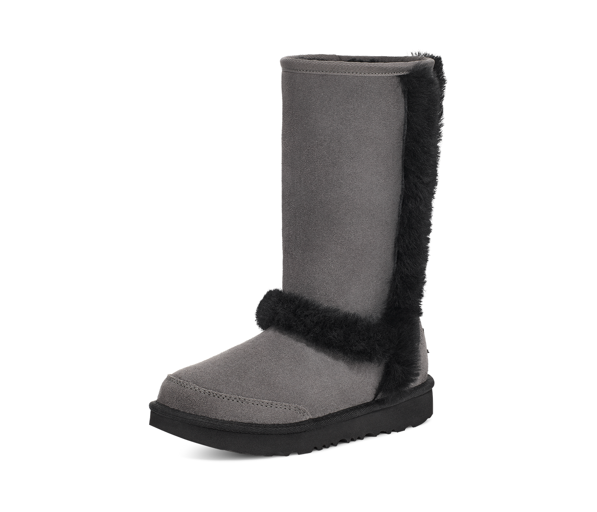 UGG Sunburst Tall Boot Grey Black (Kids)