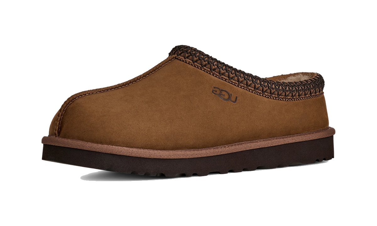 UGG Tasman II Nubuck Slipper Dark Chestnut