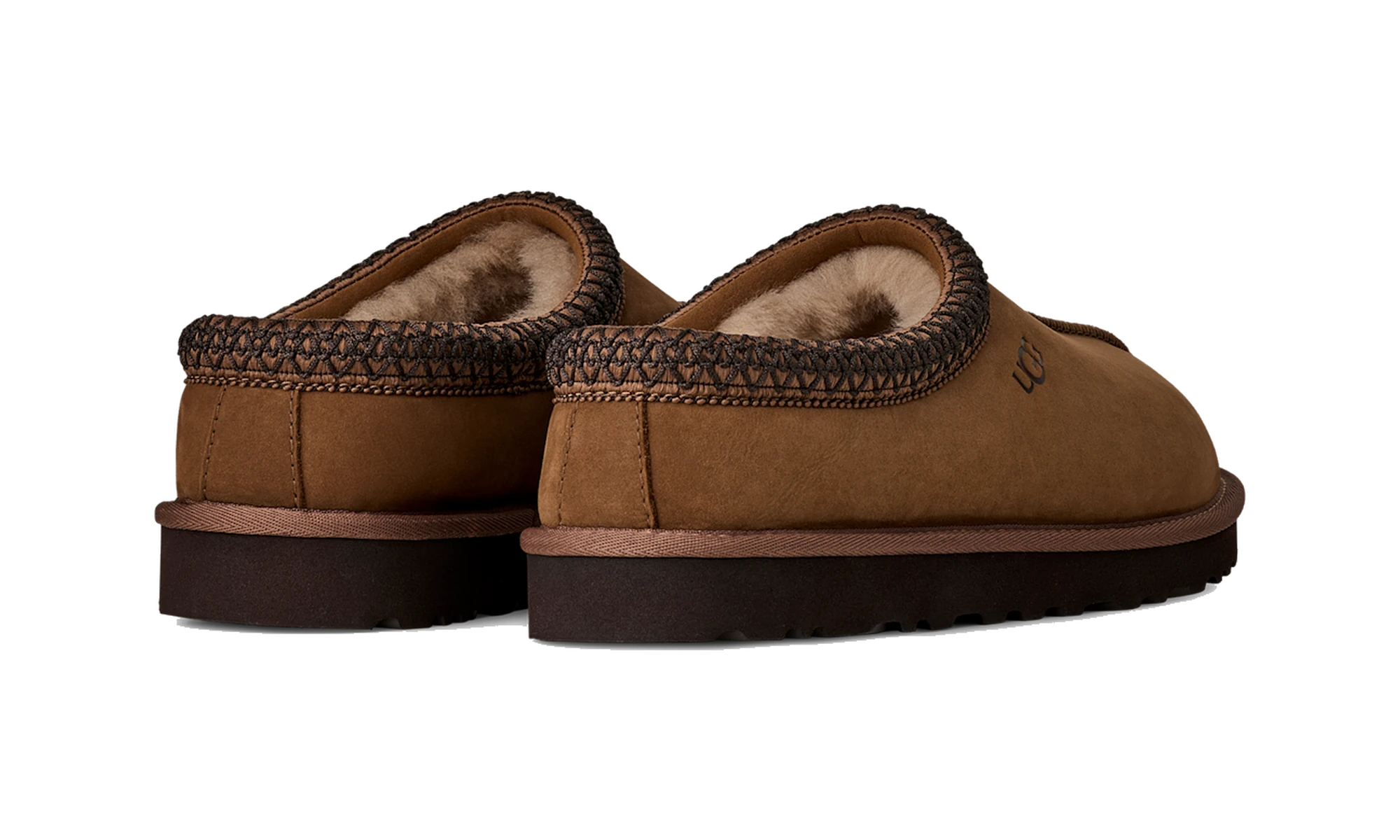 UGG Tasman II Nubuck Slipper Dark Chestnut