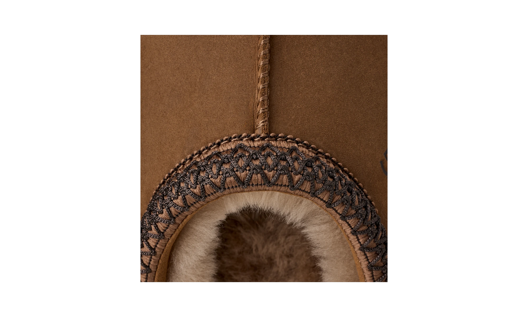 UGG Tasman II Nubuck Slipper Dark Chestnut