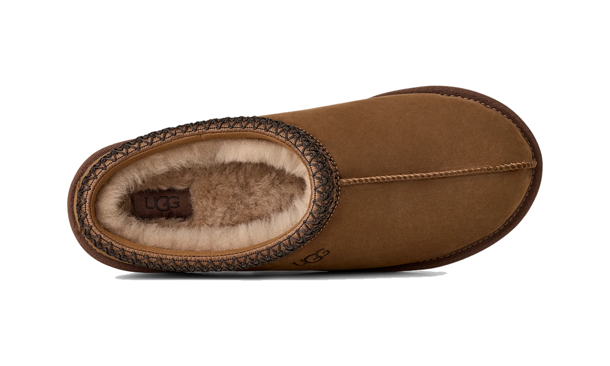 UGG Tasman II Nubuck Slipper Dark Chestnut