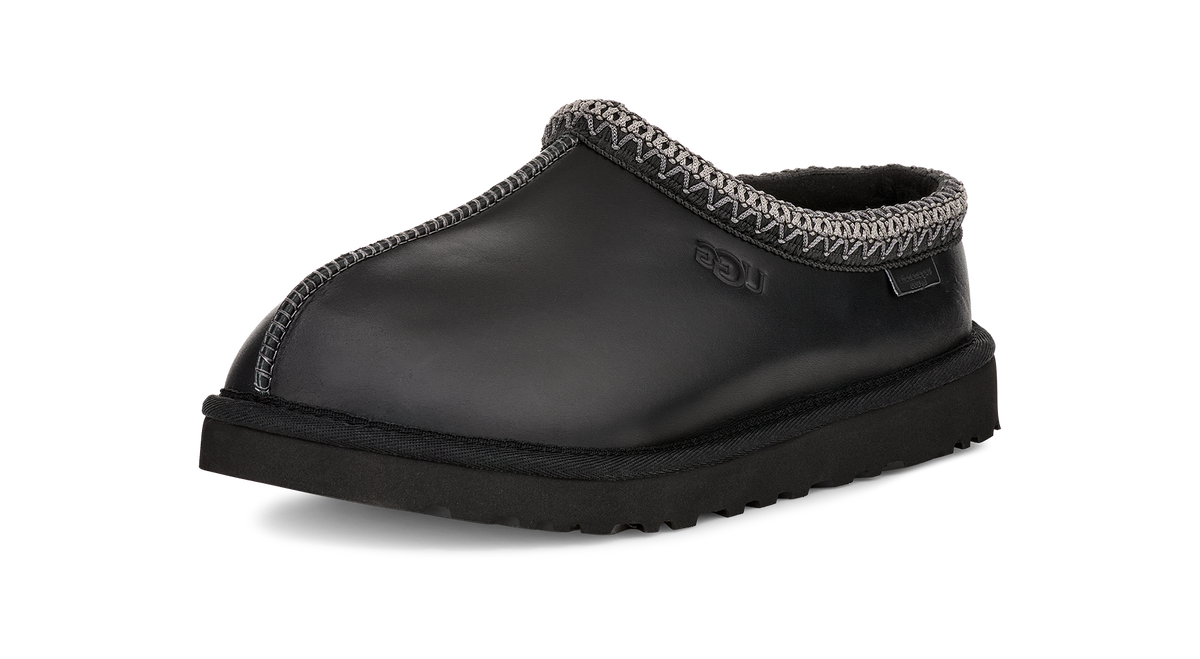 UGG Tasman LTHR Regen Slipper Black