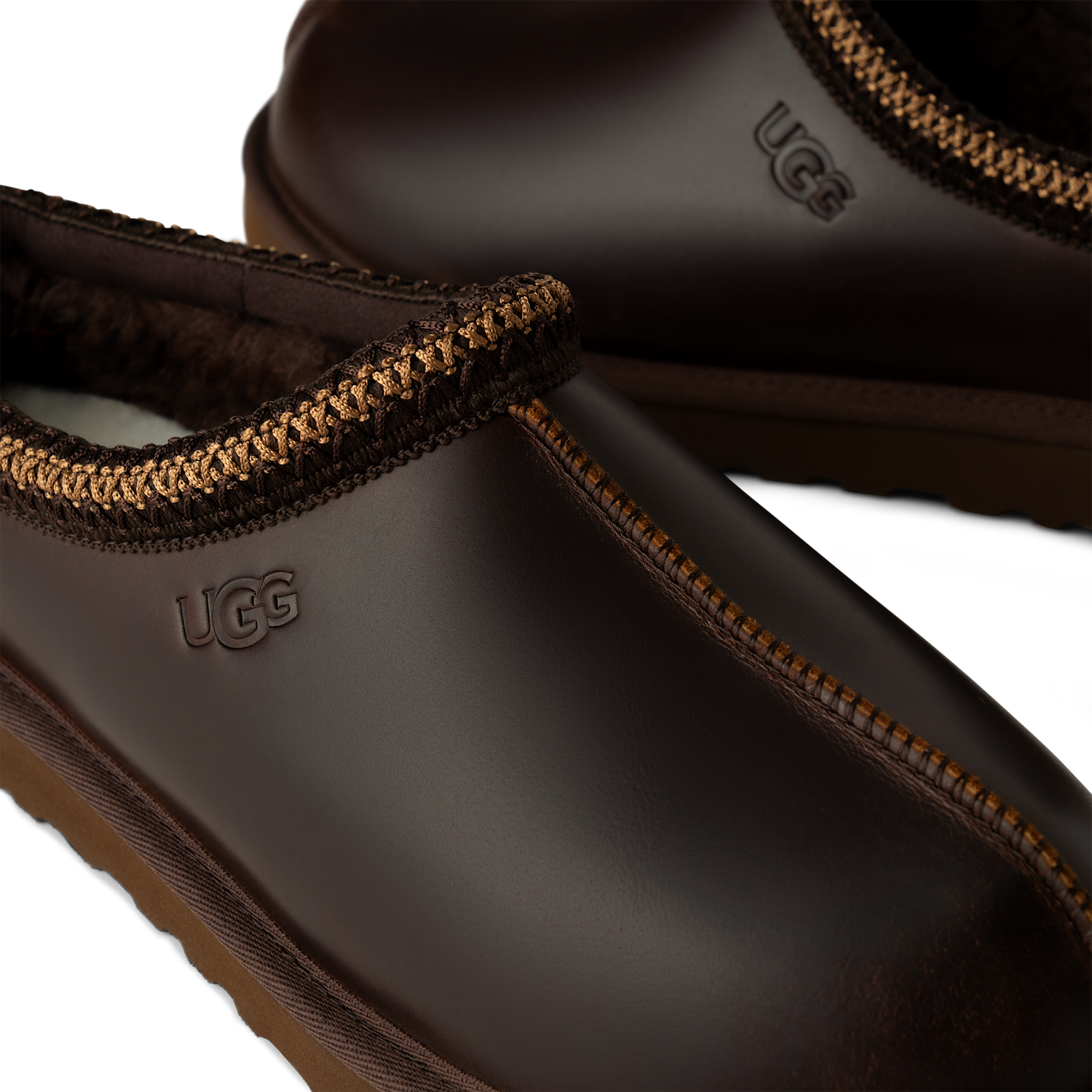 UGG Tasman LTHR Regen Slipper Ironwood, Ironwood (1163890-IWD)