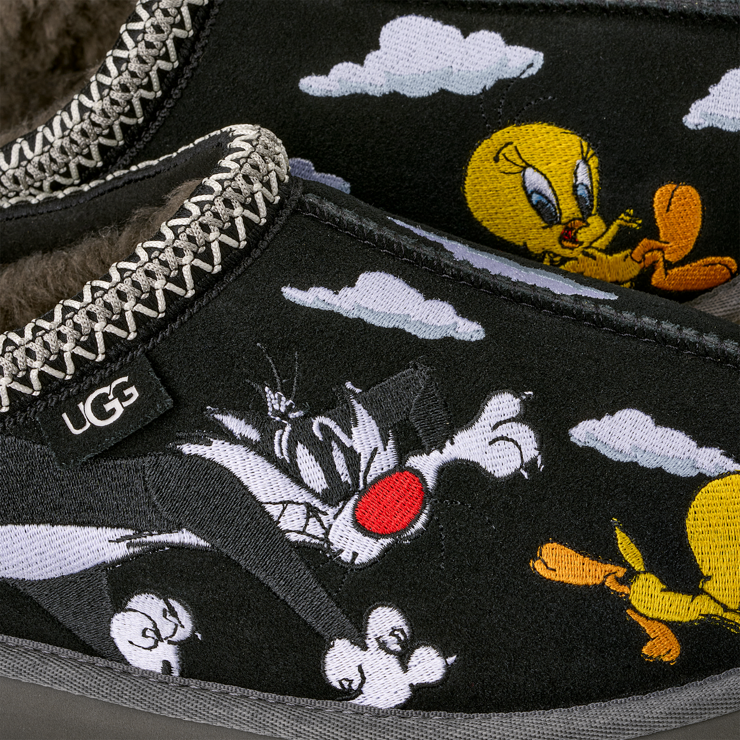 UGG Tasman Slipper Palace x Looney Tunes Black