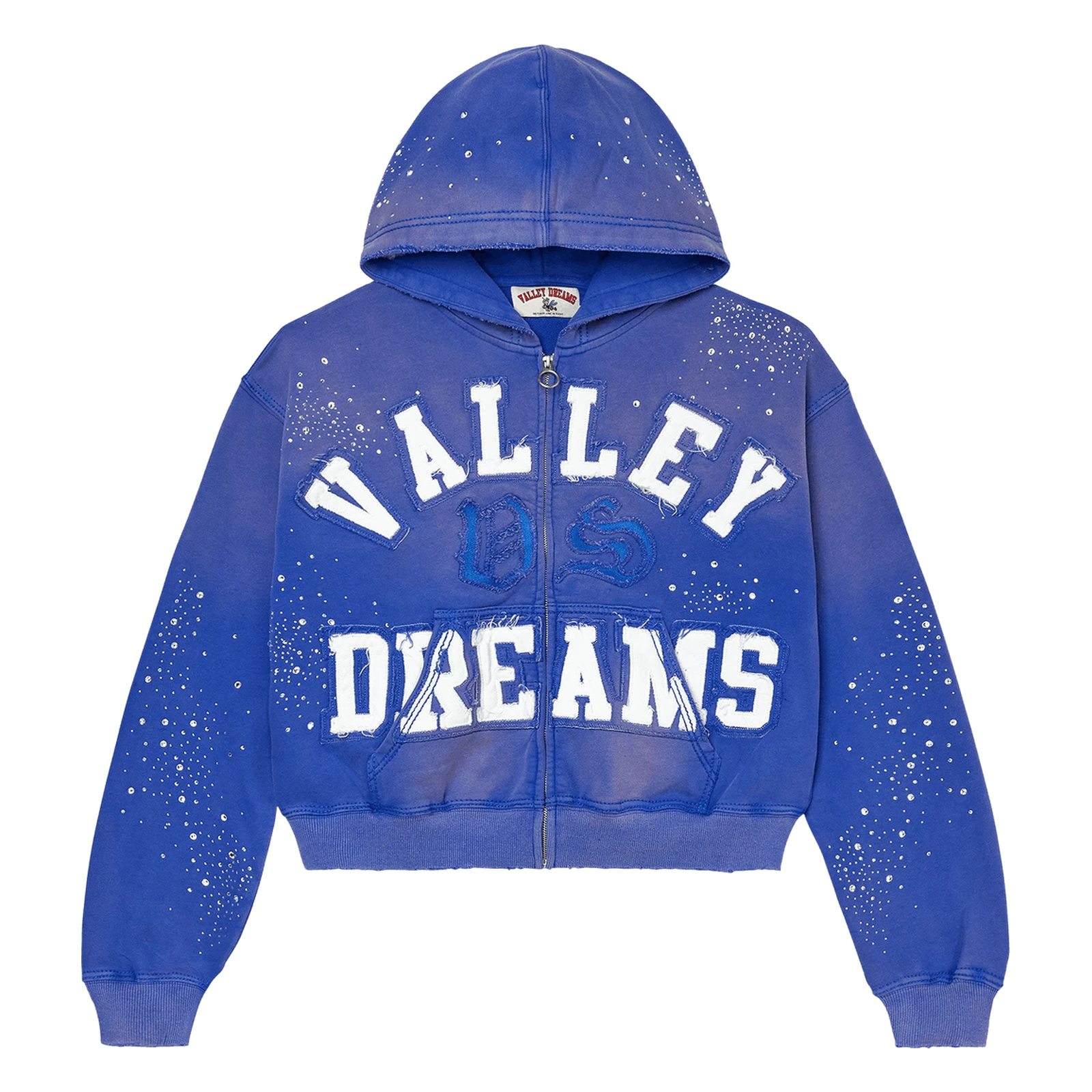 Vale Forever Classico Zip Up Hoodie Sapphire
