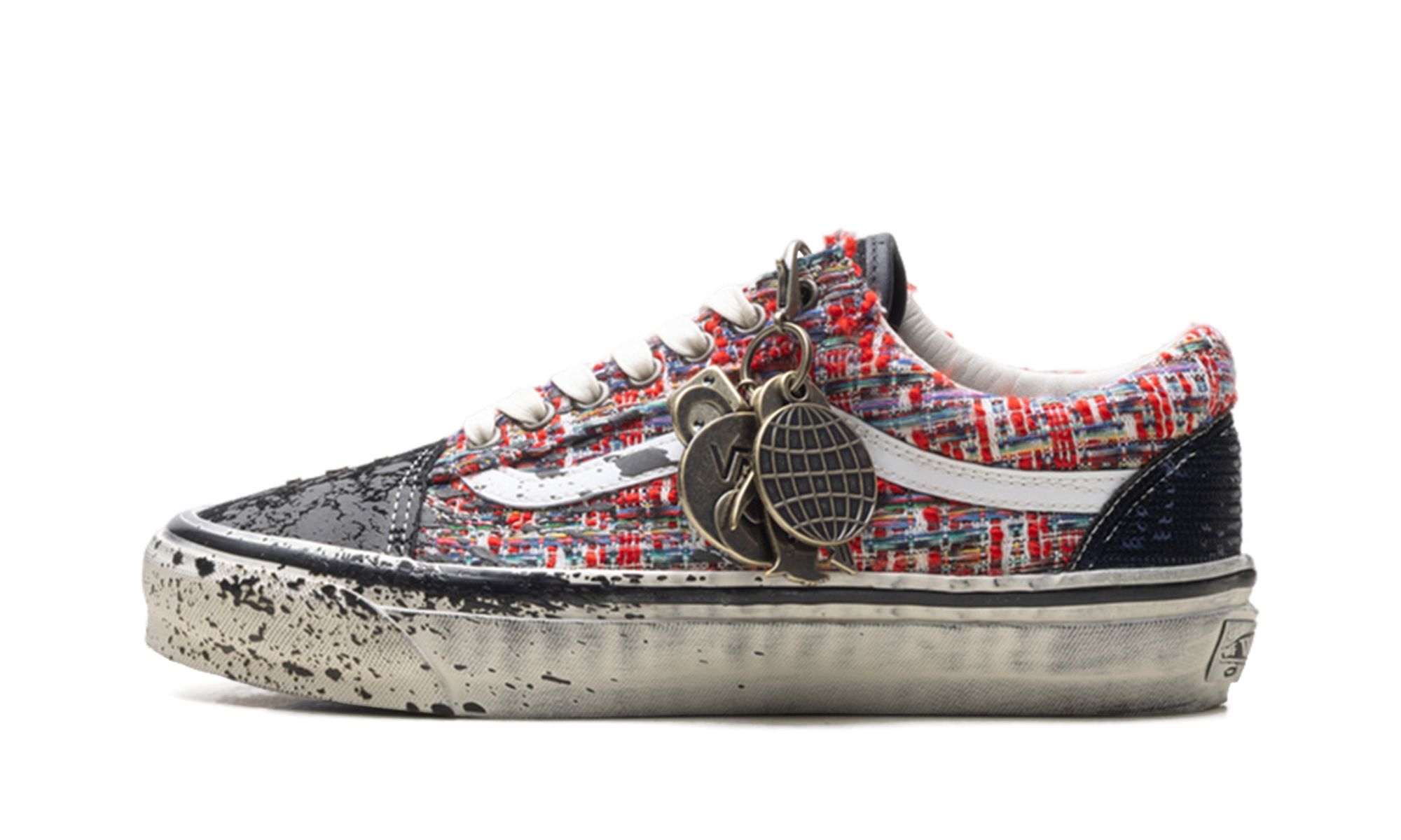 Vans Premium Old Skool Charms Red Black