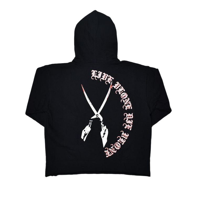 Vlone Friends Slit Scissors Hoodie Black