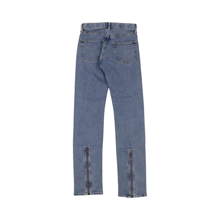 Vlone Zipper Jeans Blue