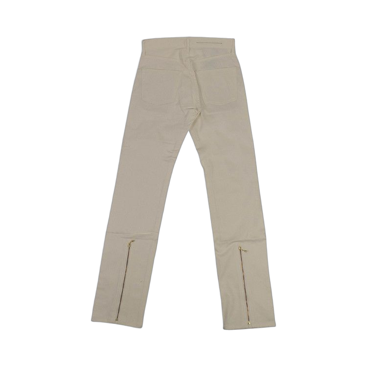 Vlone Zipper Jeans White