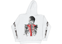 Vlone x Never Broke Again Bones Hoodie White