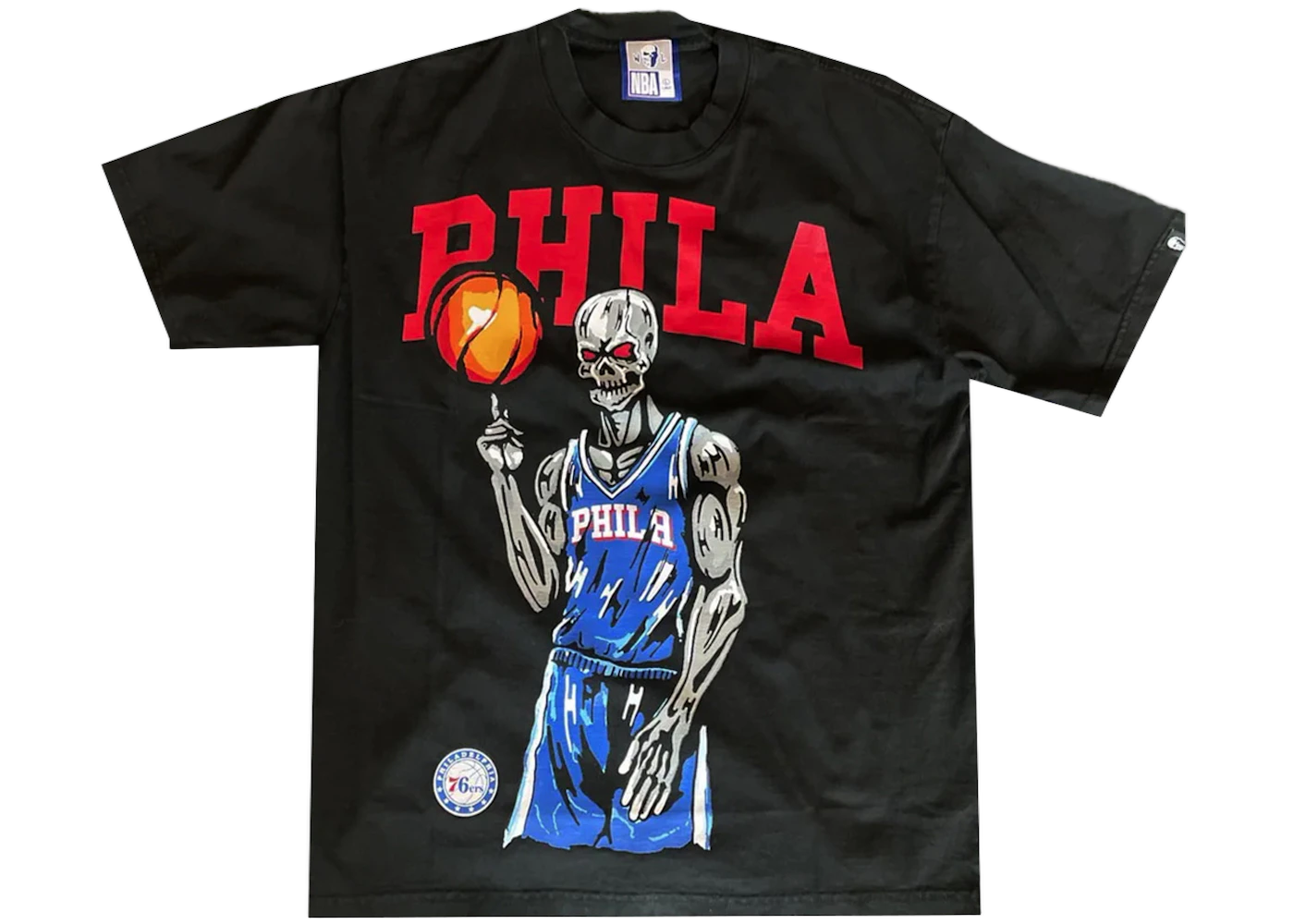 Warren Lotas Philadelphia 76ers Spinner 2.0 Tee Black