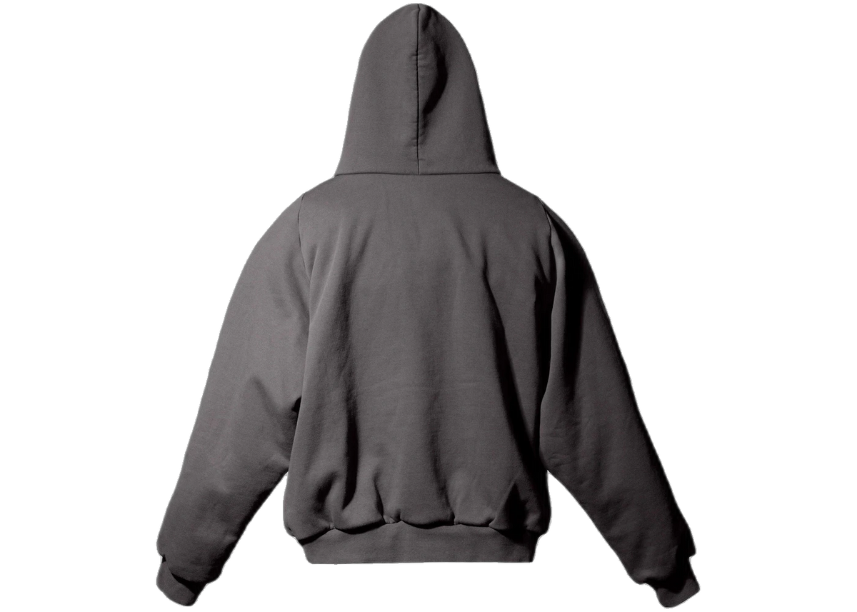 Yeezy Gap Logo Shrunken Hoodie Dark Grey