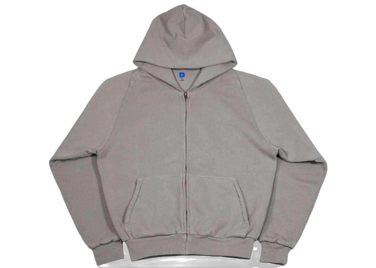 Yeezy x Gap Unreleased Zip Sweatshirt Hoodie Light Gray