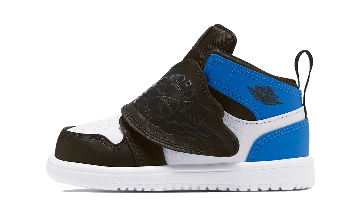 Sky Air Jordan 1 Baby and Toddler Shoe White/Black/Sport Blue