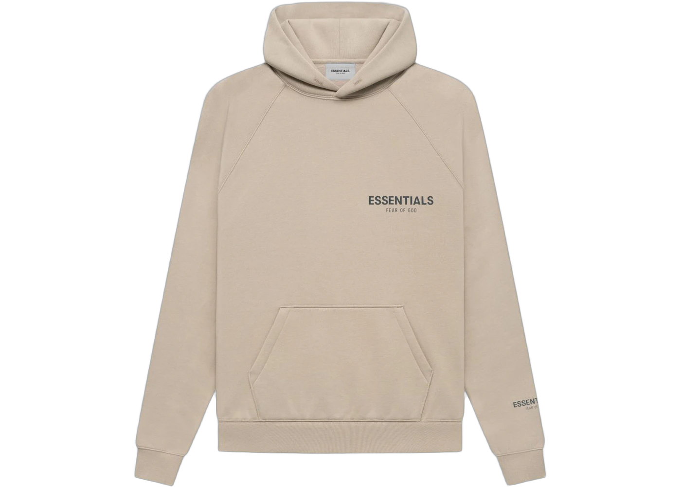 Fear of God Essentials Core Collection Pullover Hoodie String/Tan, String/Tan (fear-of-god-essentials-core-collection-pullover-hoodie-string)