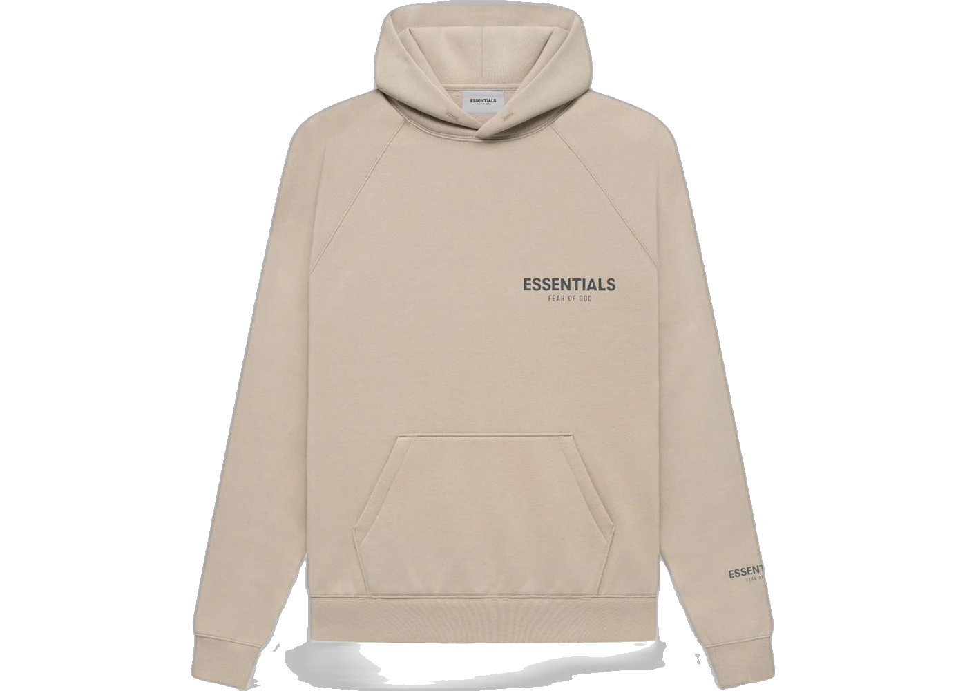 Fear of God Essentials Core Collection Pullover Hoodie String/Tan, String/Tan (fear-of-god-essentials-core-collection-pullover-hoodie-string)