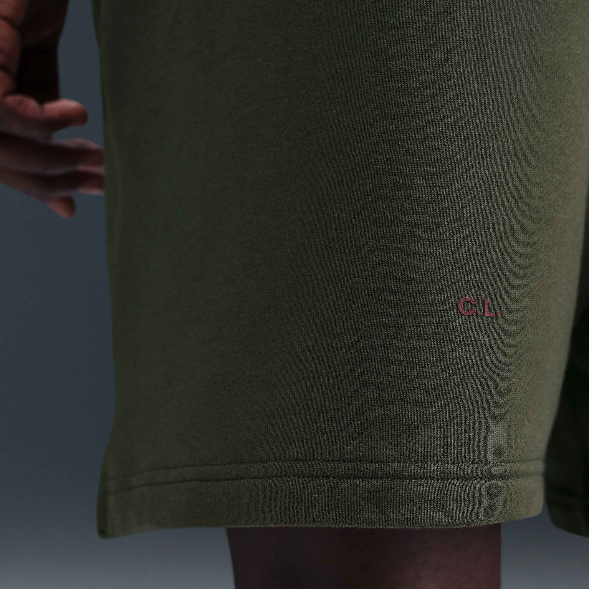 NOCTA Cardinal Fleece Shorts Cargo Khaki/Team Red