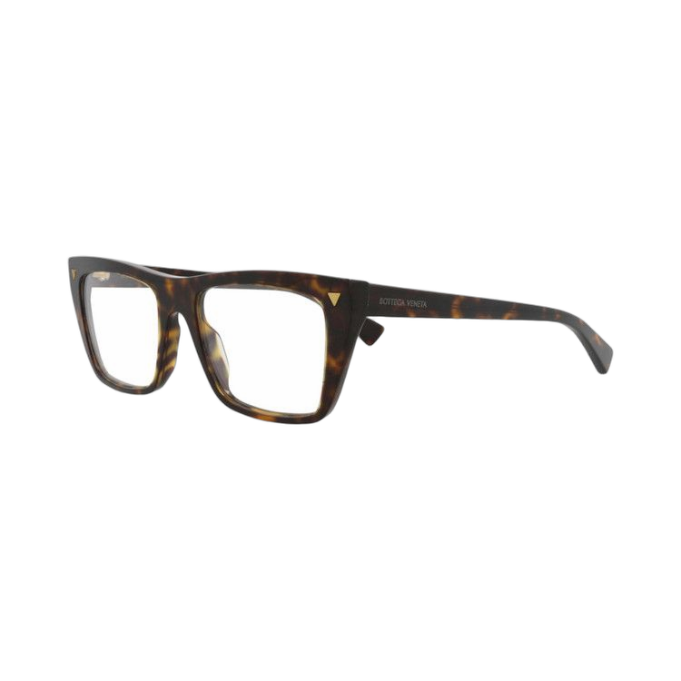Bottega Veneta Square-Frame Recycled Acetate Optical Frames Havana Havana Transparent (BV1258O-30014564-002)