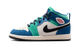 Air Jordan 1 Mid SE Chalk/True Blue/Kinetic Green/University Red