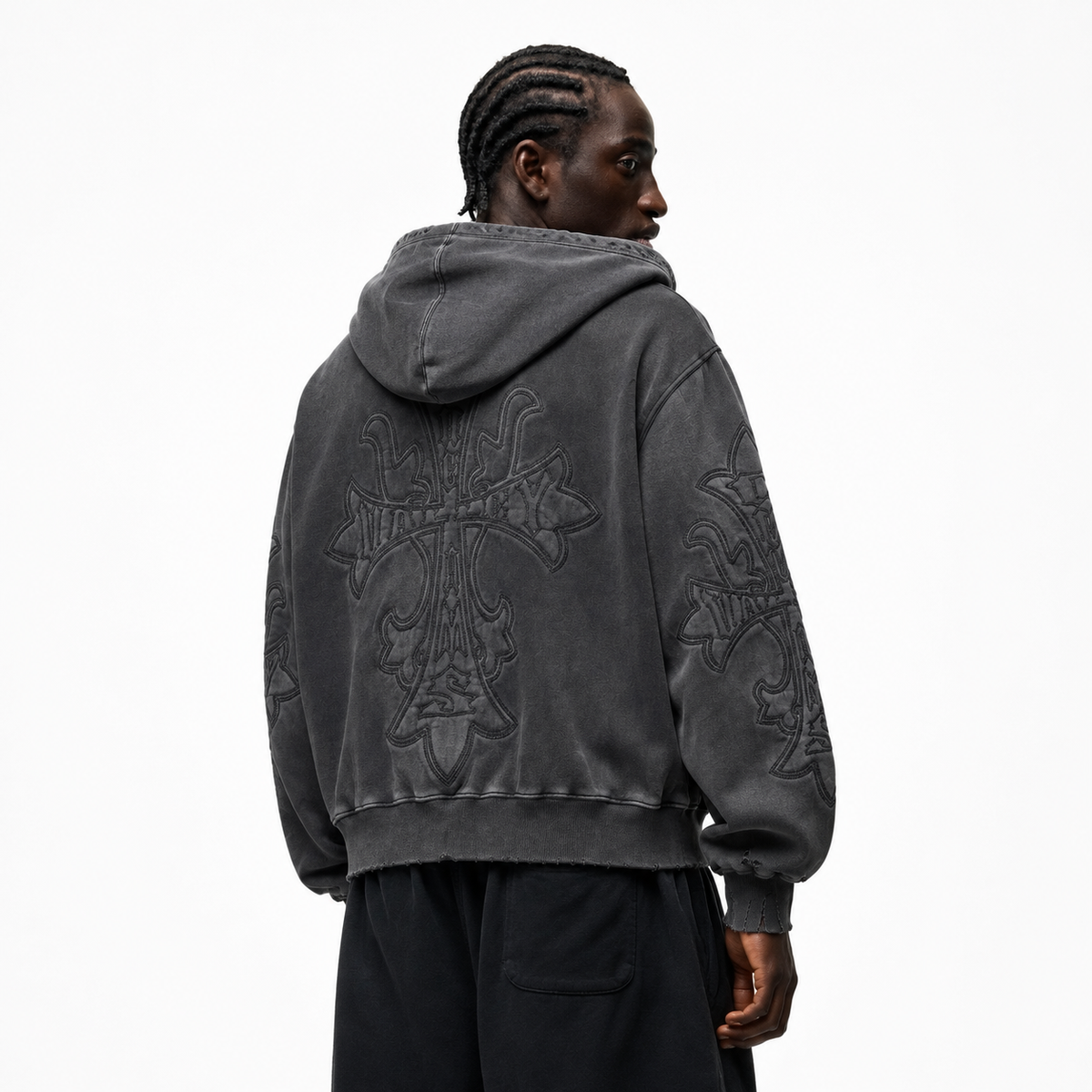 Vale Forever Carver Zip Up Hoodie Black