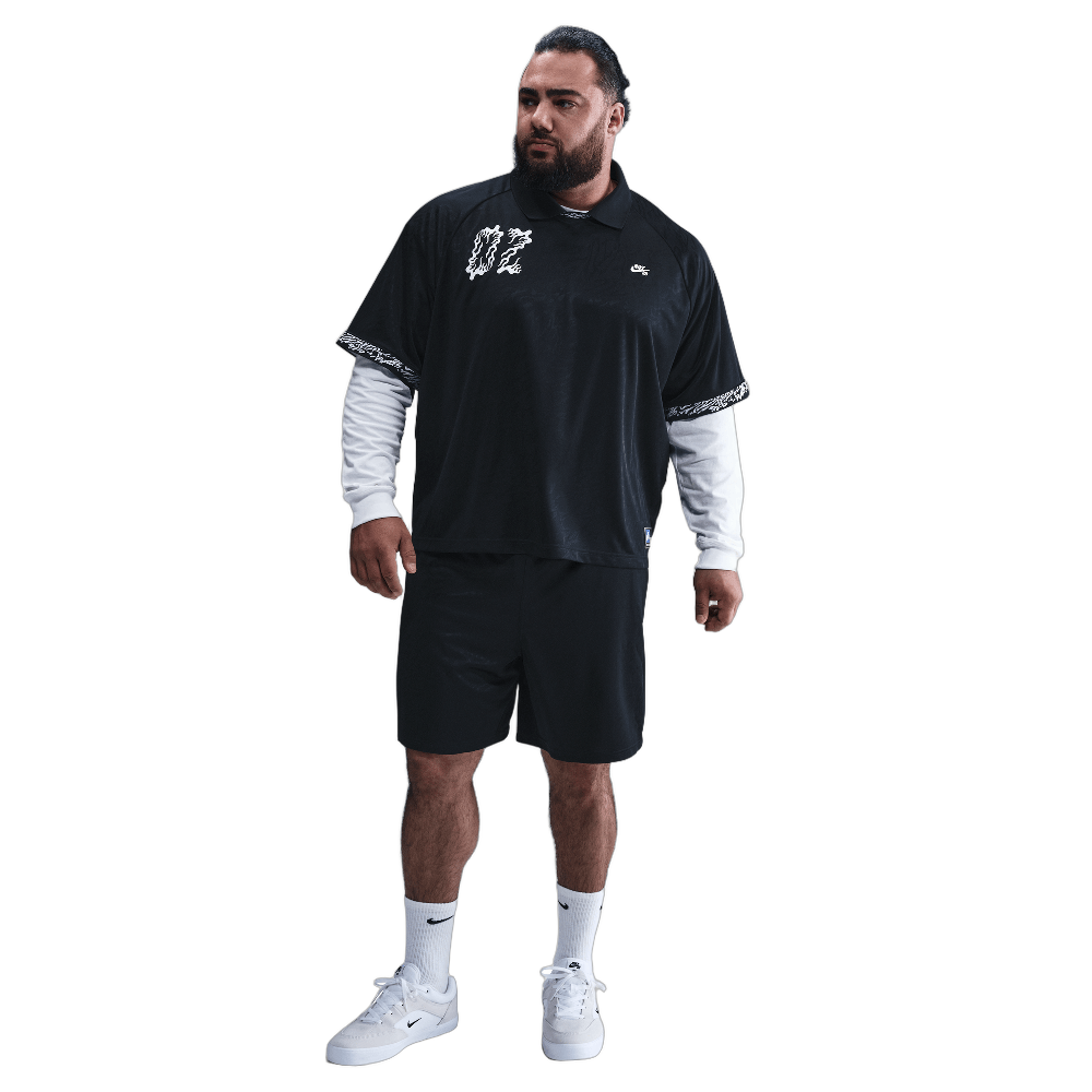 Nike SB Dri-FIT Jacquard Skate Top Black/Black/White