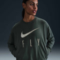 Nike Swoosh Fly Dri-FIT French Terry Crew-Neck Basketball Sweatshirt Vintage Green/Jade Horizon/White