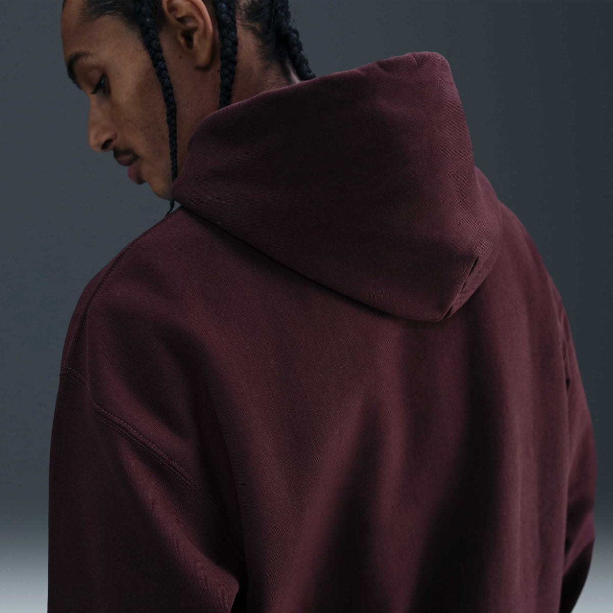 Nike Solo Swoosh Pullover Hoodie Burgundy Crush/Burgundy Crush/White