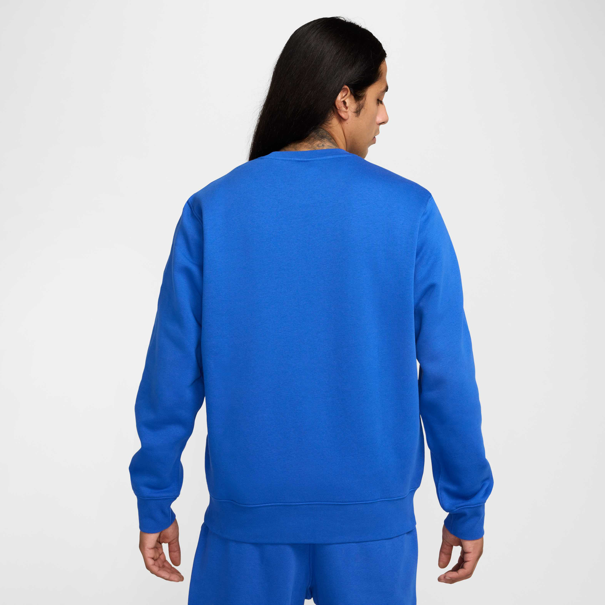 Nike Club Fleece Crew Game Royal/Game Royal/White