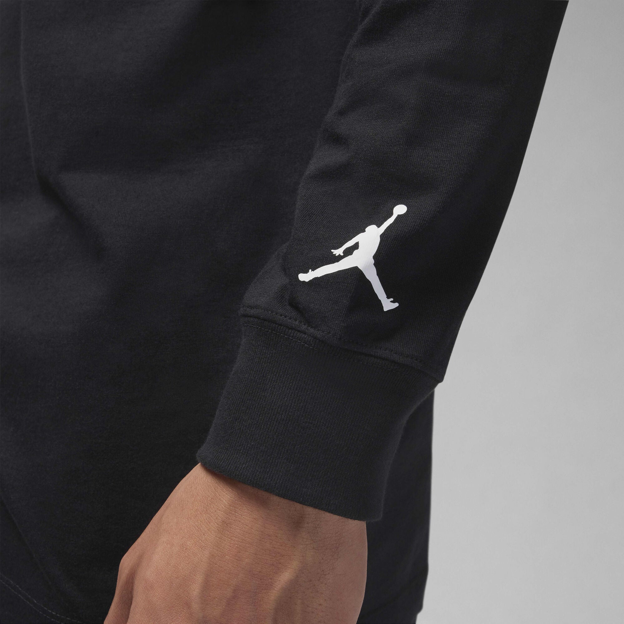 Air Jordan Jumpman Chimney Long-Sleeve T-Shirt Black/White