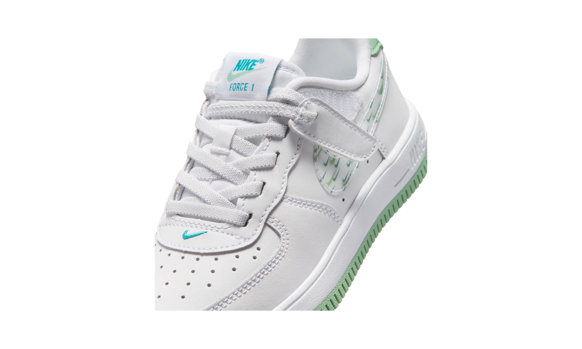 Nike Force 1 Low EasyOn White/White/Enamel Green/White