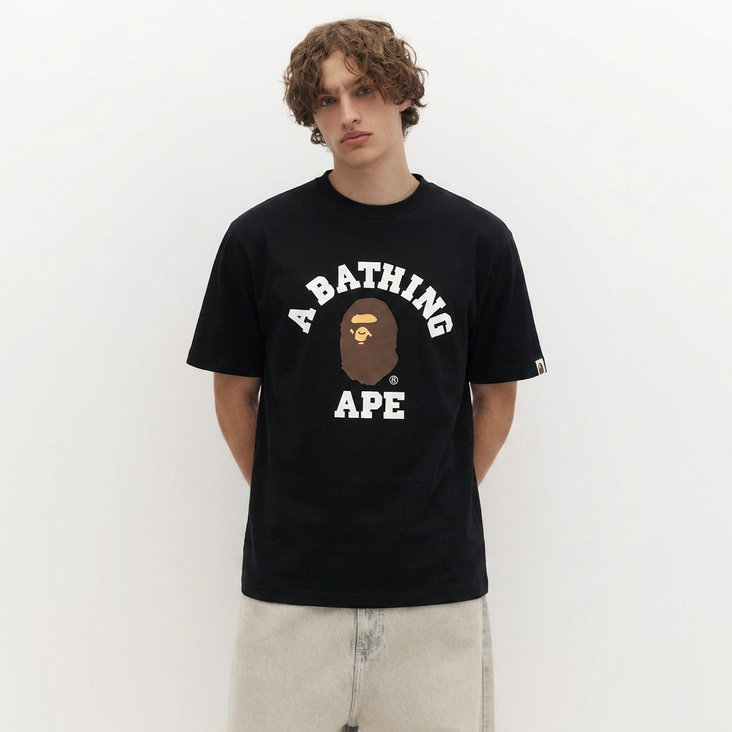 BAPE College T-Shirt Black