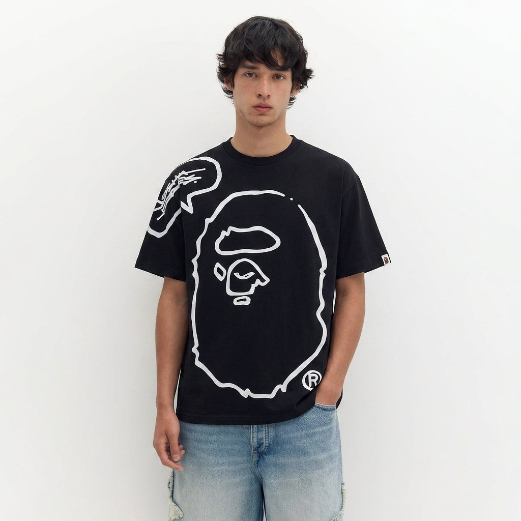 BAPE x Joshua Vides Ape Head T-Shirt Black