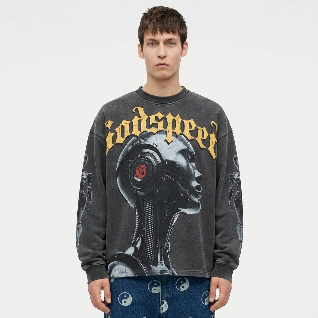 Godspeed Alexa L/S T-Shirt Grey Wash