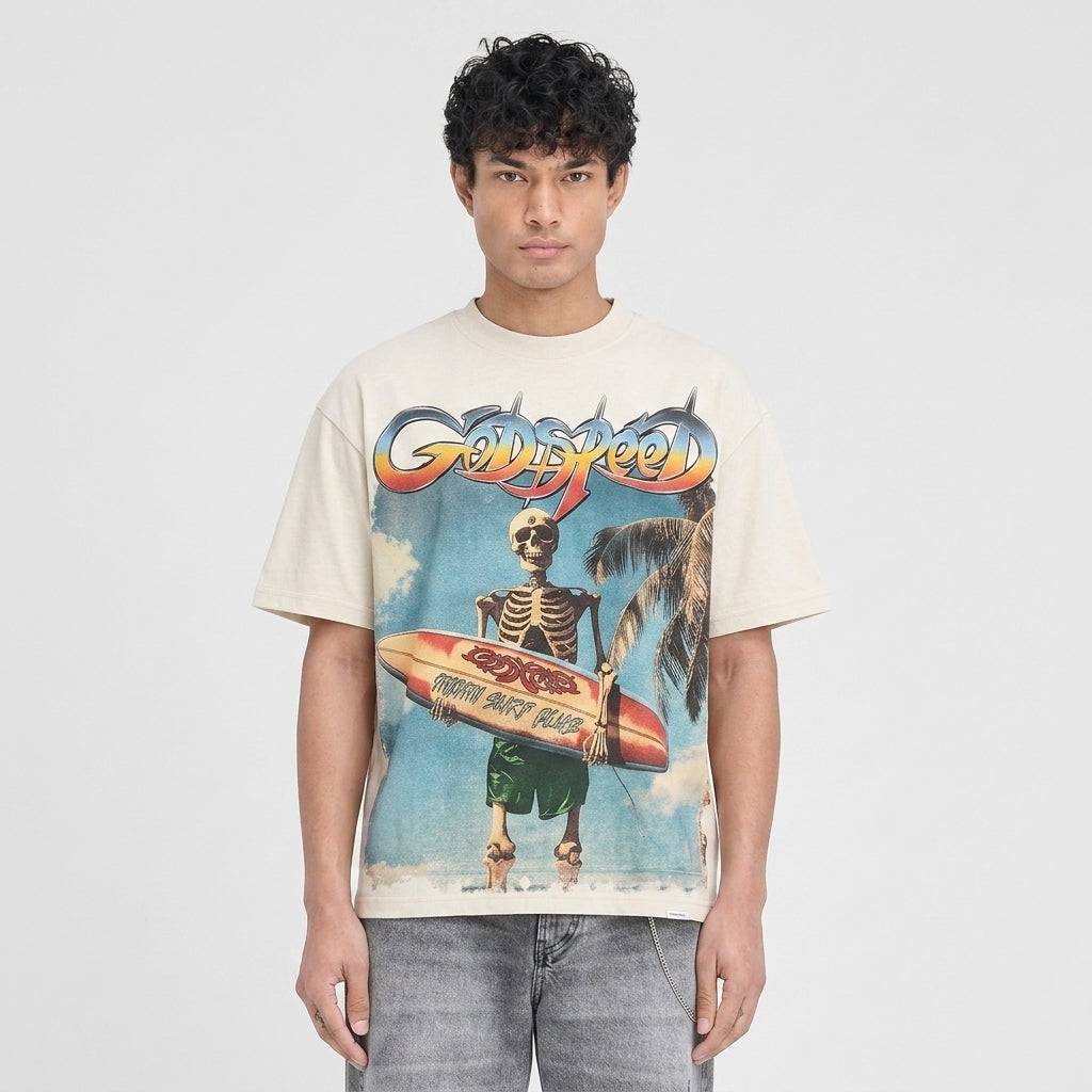 Godspeed Miami Surf Club T-Shirt Cream