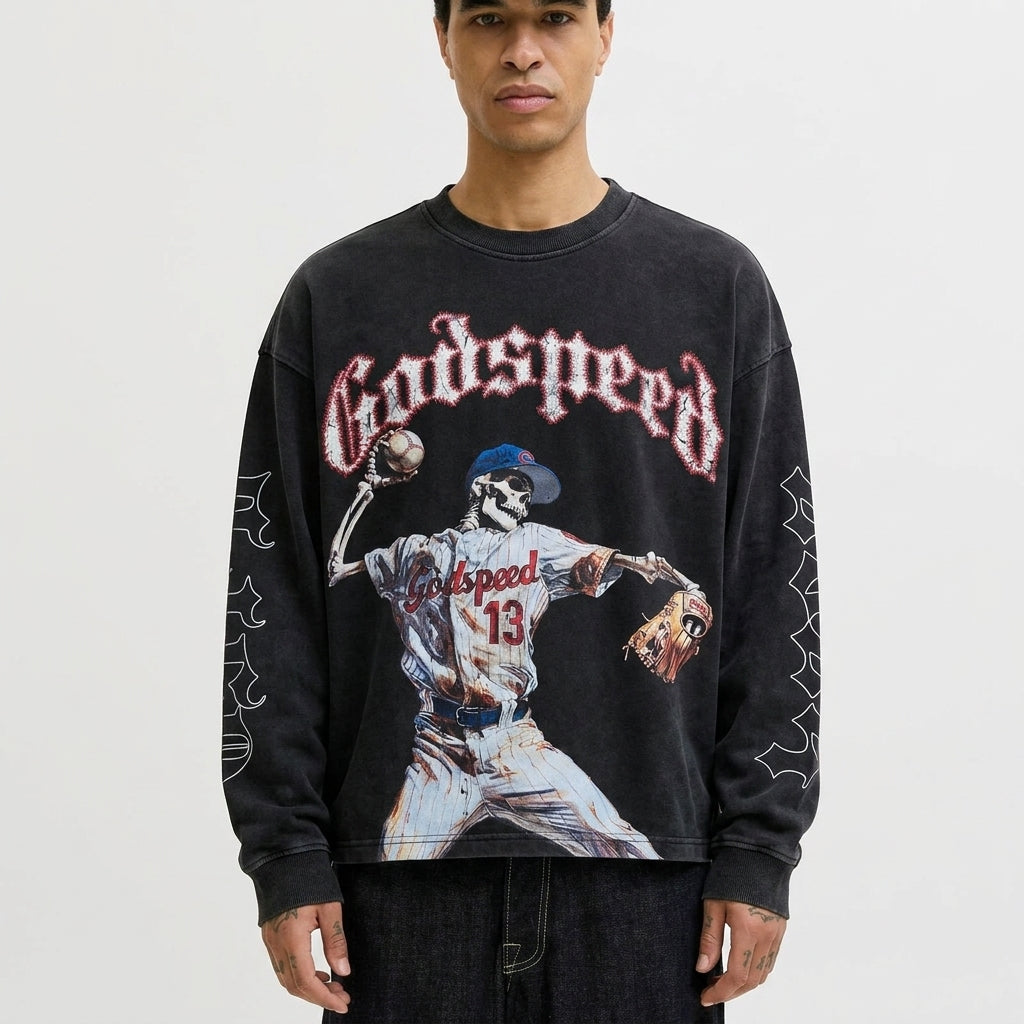 Godspeed Strike Out L/S T-Shirt Black