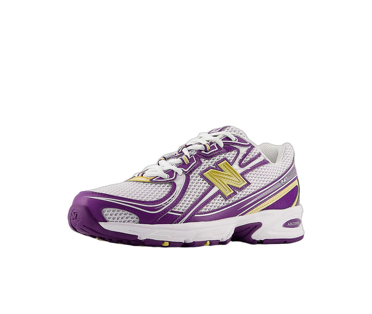 New Balance 740 White Purple Yellow