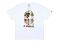 BAPE A Bathing Ape Check T-Shirt White Beige